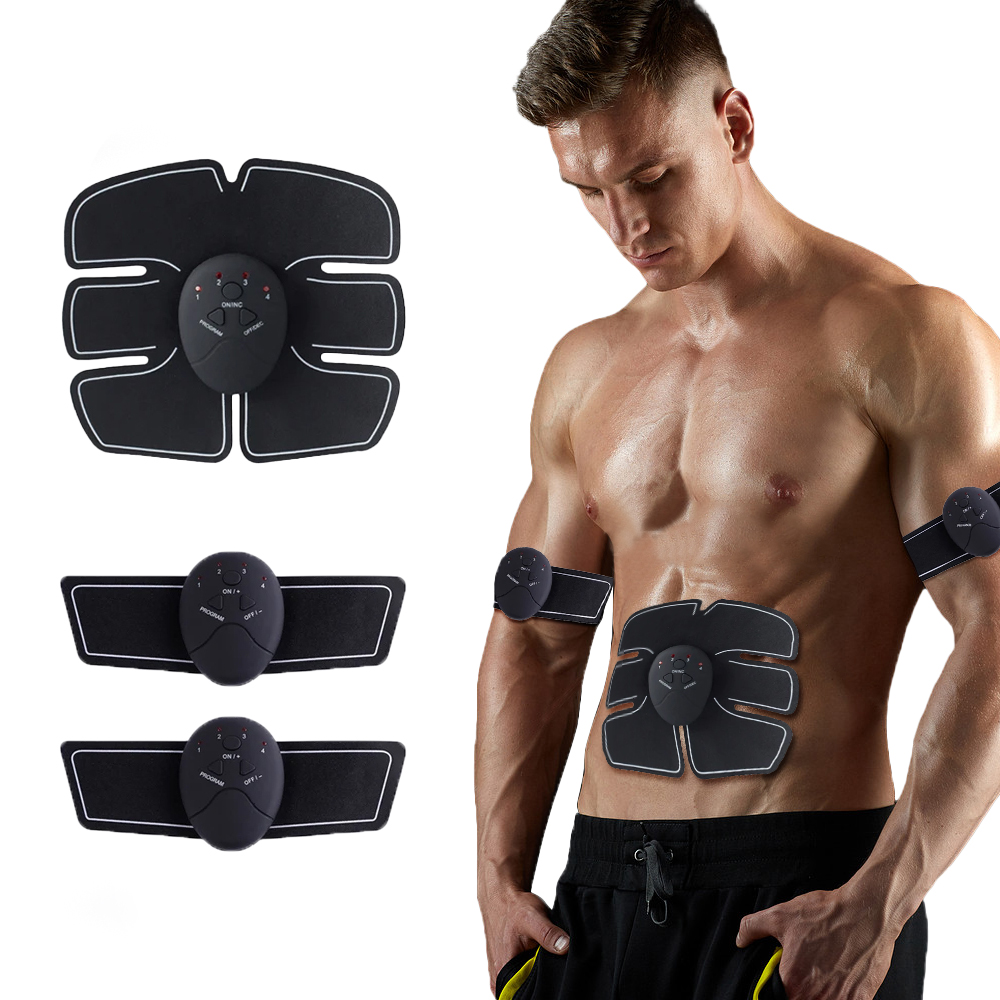 Home Gym Needs - เครื่องนวดสะโพกและร่างกายแบบไร้สาย EMS ชาร์จผ่าน USB เครื่องกระตุ้นกล้ามเนื้อไฟฟ้าสำหรับออกกำลังกายที่บ้าน ลดน้ำหนัก