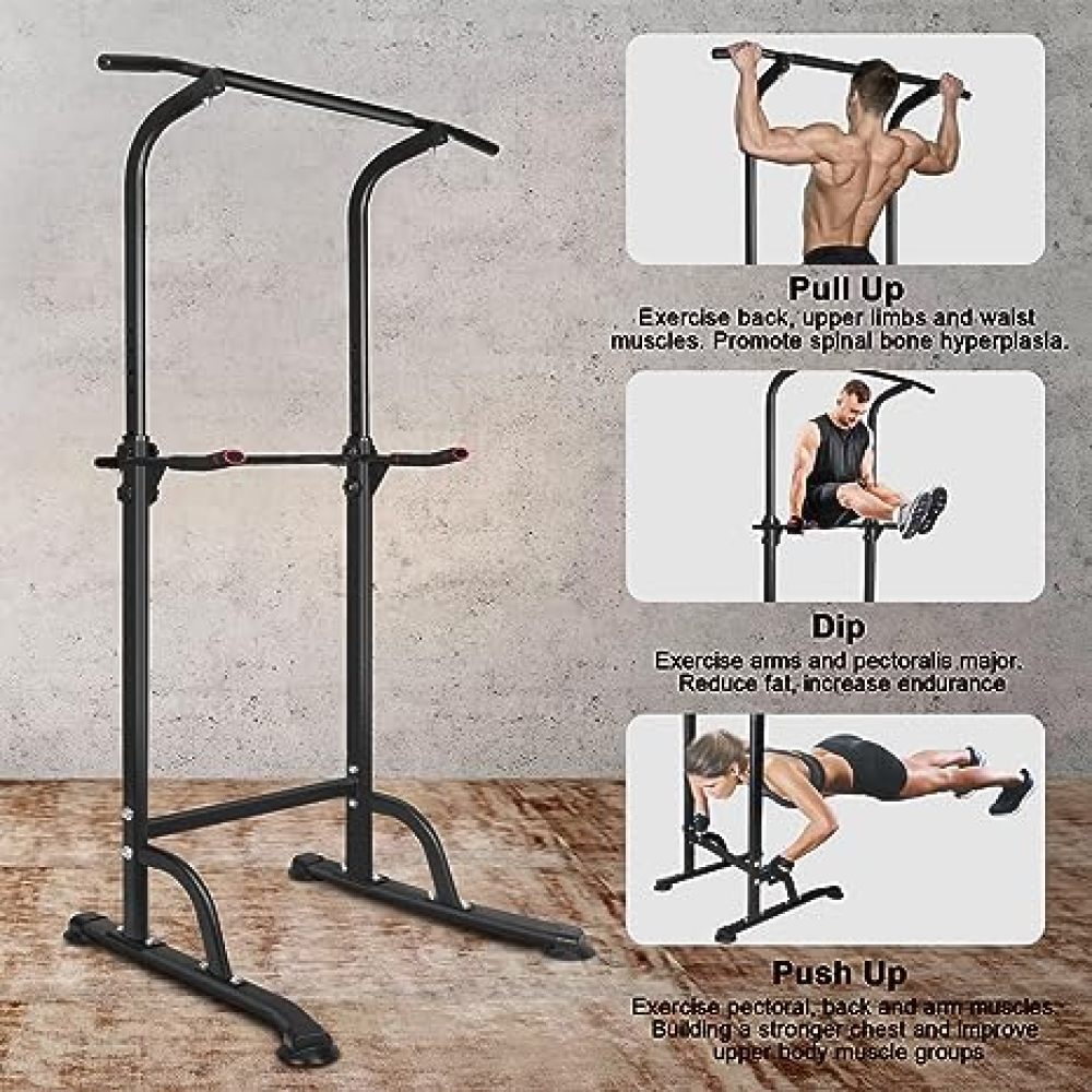 Pull Up Bar Tower - แท่นดึงข้อและดิปสเตชั่น Ye Power Tower สำหรับการฝึกความแข็งแรง เหมาะสำหรับฟิตเนสที่บ้าน