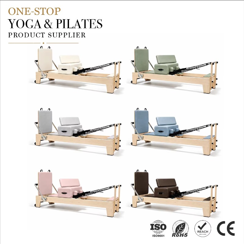 Home Gym No Equipment - เครื่องพิลาทิสเรฟอร์มเมอร์ไม้เมเปิลแท้ สีตามสั่ง YTYIN ขั้นต่ำในการสั่งซื้อน้อย สำหรับใช้ในบ้าน ยิม