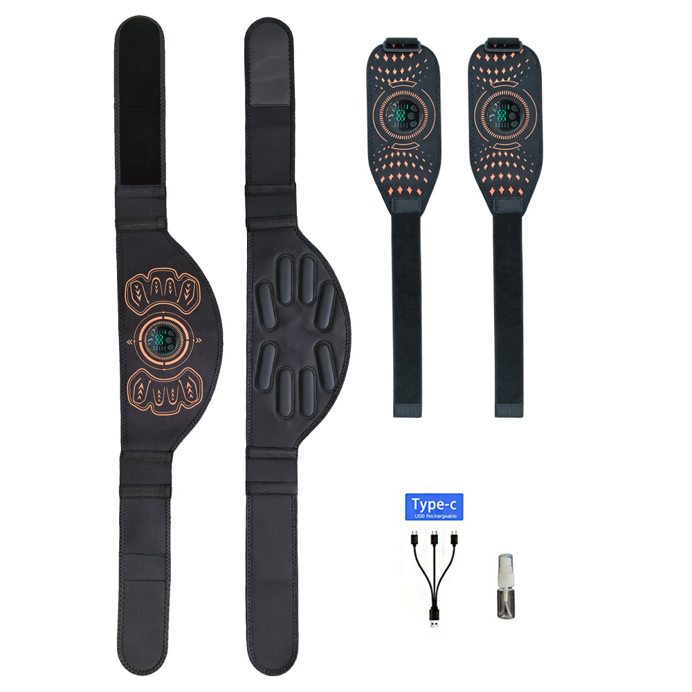 Home Gym Needs - เข็มขัดฟิตเนสอัจฉริยะ เครื่องกระชับกล้ามเนื้อหน้าท้อง ชาร์จผ่าน USB อุปกรณ์นวดเอวสำหรับออกกำลังกายที่บ้าน อุปกรณ์ฟิตเนสสำหรับผู้ชายและผู้หญิง