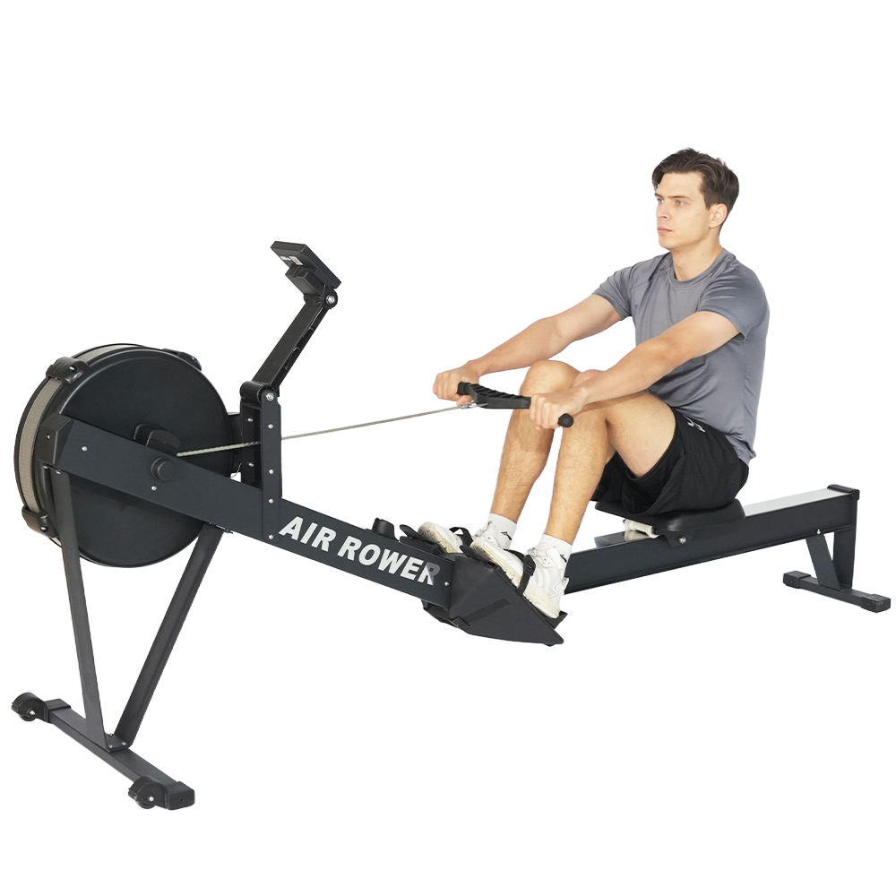 Home Gym No Equipment - เครื่องกรรเชียงบกแบบพับได้ ทนทาน โครงสร้างเหล็ก พร้อมระบบต้านแรงด้วยอากาศ สำหรับออกกำลังกายที่บ้านและยิมเชิงพาณิชย์