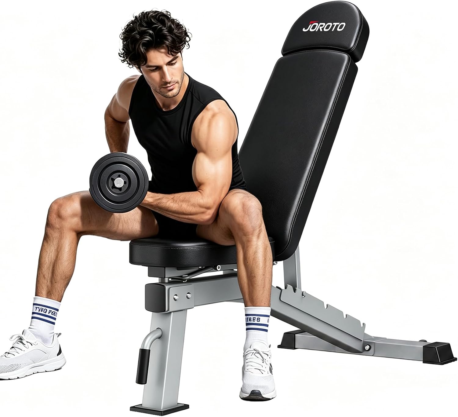 Home Gym Weight - ม้านั่งปรับน้ำหนักได้ รองรับน้ำหนัก 1300 ปอนด์ ปรับเอียง/ลดระดับได้หลายตำแหน่ง สำหรับออกกำลังกายที่บ้าน