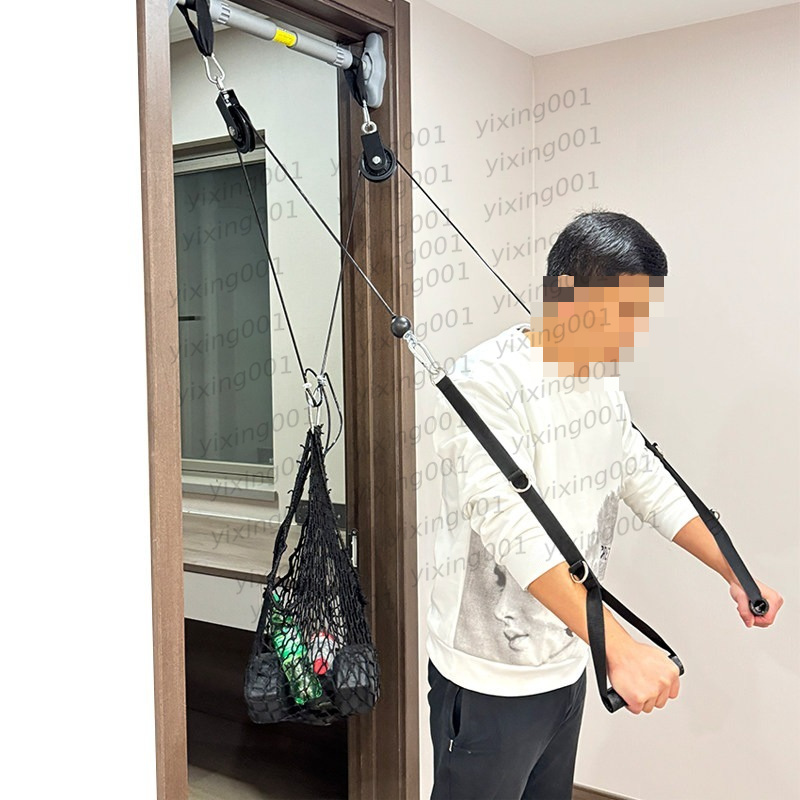 Home Gym Diy Pulley System - อุปกรณ์จับสายเคเบิลสำหรับออกกำลังกายแบบมัลติฟังก์ชั่น ระบบสายเคเบิลสำหรับออกกำลังกายที่บ้าน สำหรับการฝึกแรงดึงหลังและฝึกความแข็งแรงของกล้ามเนื้อหลัง