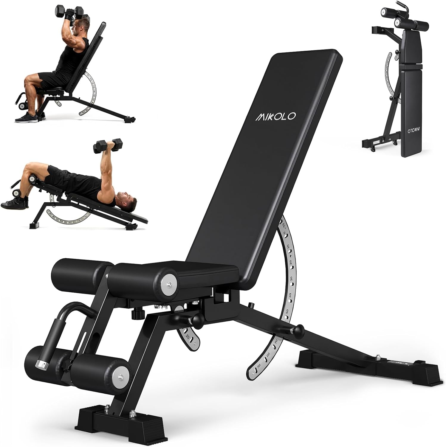 Home Gym Weight - ม้านั่งยกน้ำหนักสำหรับยิมที่บ้าน - วัสดุเหล็ก สีดำ รับน้ำหนักได้ 1200