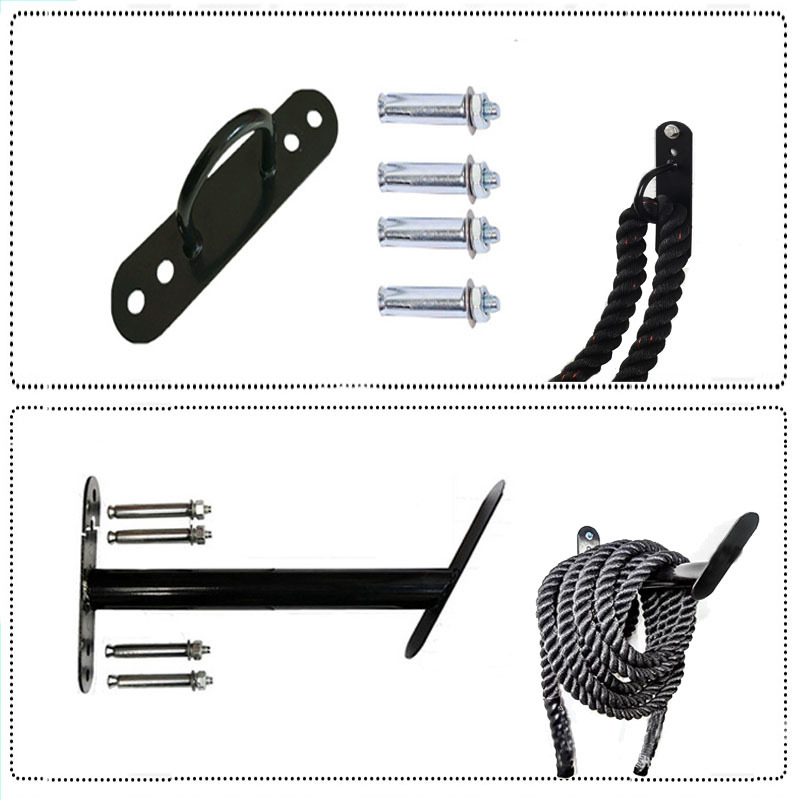 Battle Rope Heavy - ที่แขวนเชือกออกกำลังกายแบบติดผนัง ที่เก็บเชือกสำหรับฝึกซ้อม ที่แขวนเชือกแบบหนา ที่เก็บเชือกแบบแขวนผนัง ที่แขวนกระสอบทราย ตะขอแขวนผนัง