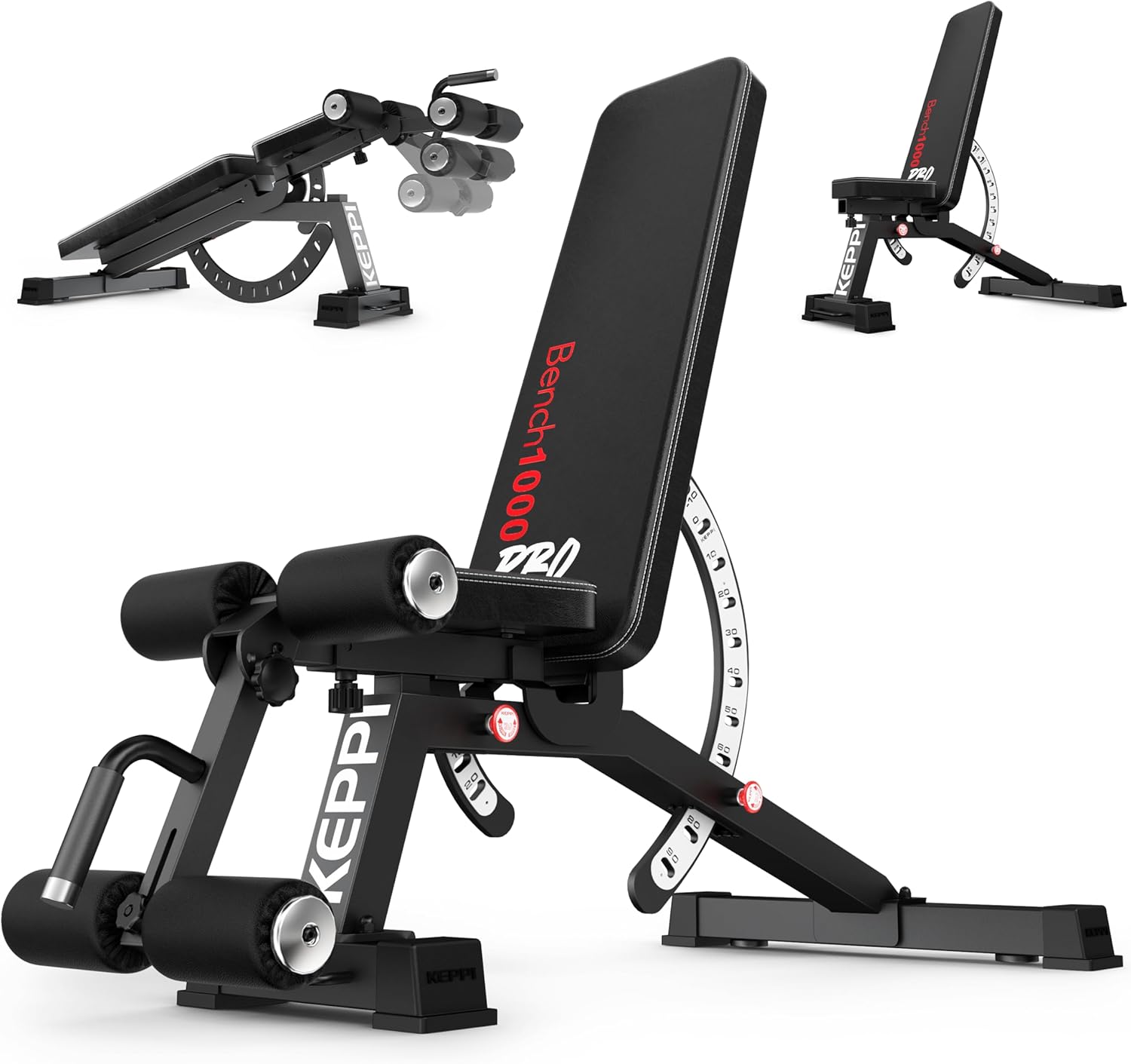 Home Gym Weight - ม้านั่งยกน้ำหนักสำหรับออกกำลังกายที่บ้าน วัสดุเหล็ก สีเทา รับน้ำหนักได้ 1200 ปอนด์