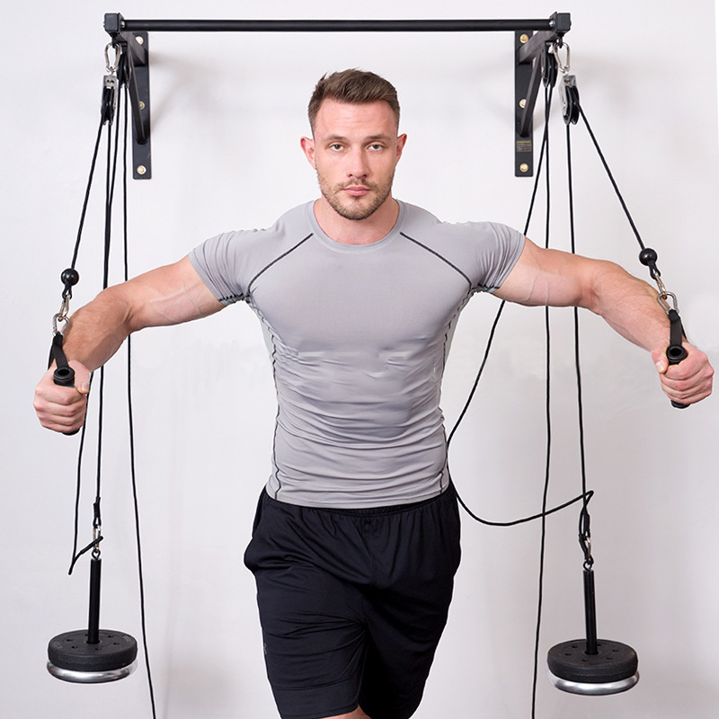 ติดผนัง DIY ฟิตเนสรอกสายระบบ B - Home Gym Diy Pulley System บทวิจารณ์และราคา