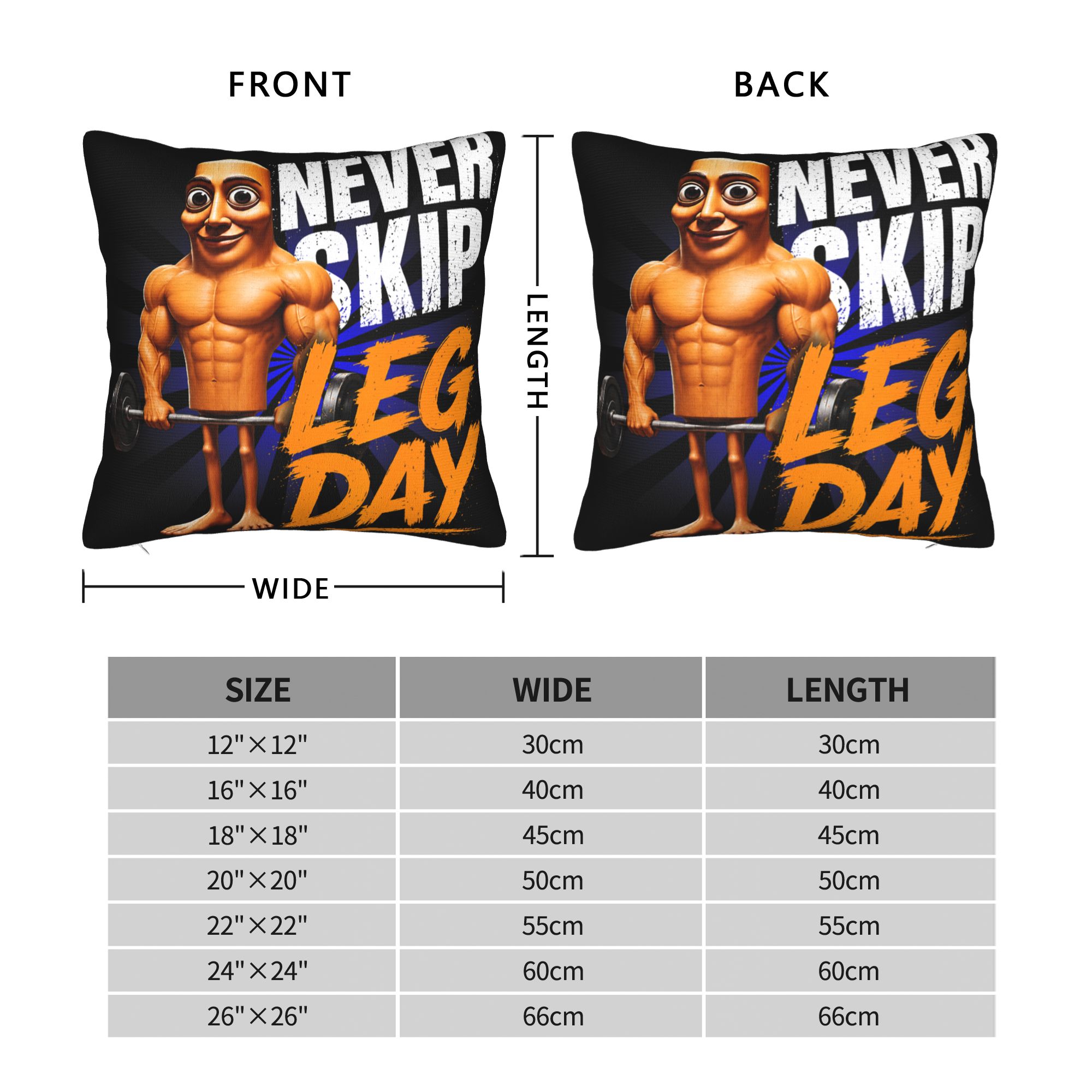 ปลอกหมอนลายตลกๆ ทุง ทุง ซาฮูร์ - Home Gym Leg Day บทวิจารณ์และราคา