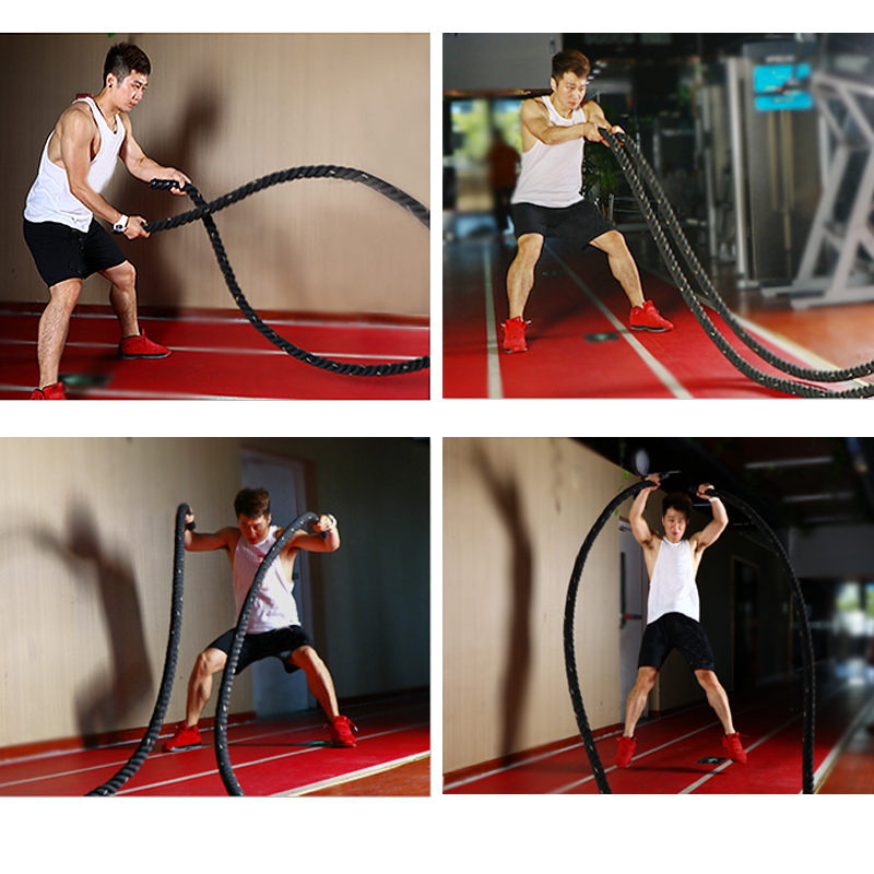เชือกออกกำลังกาย 9M/12M/15M สำ - Battle Rope Heavy บทวิจารณ์และราคา