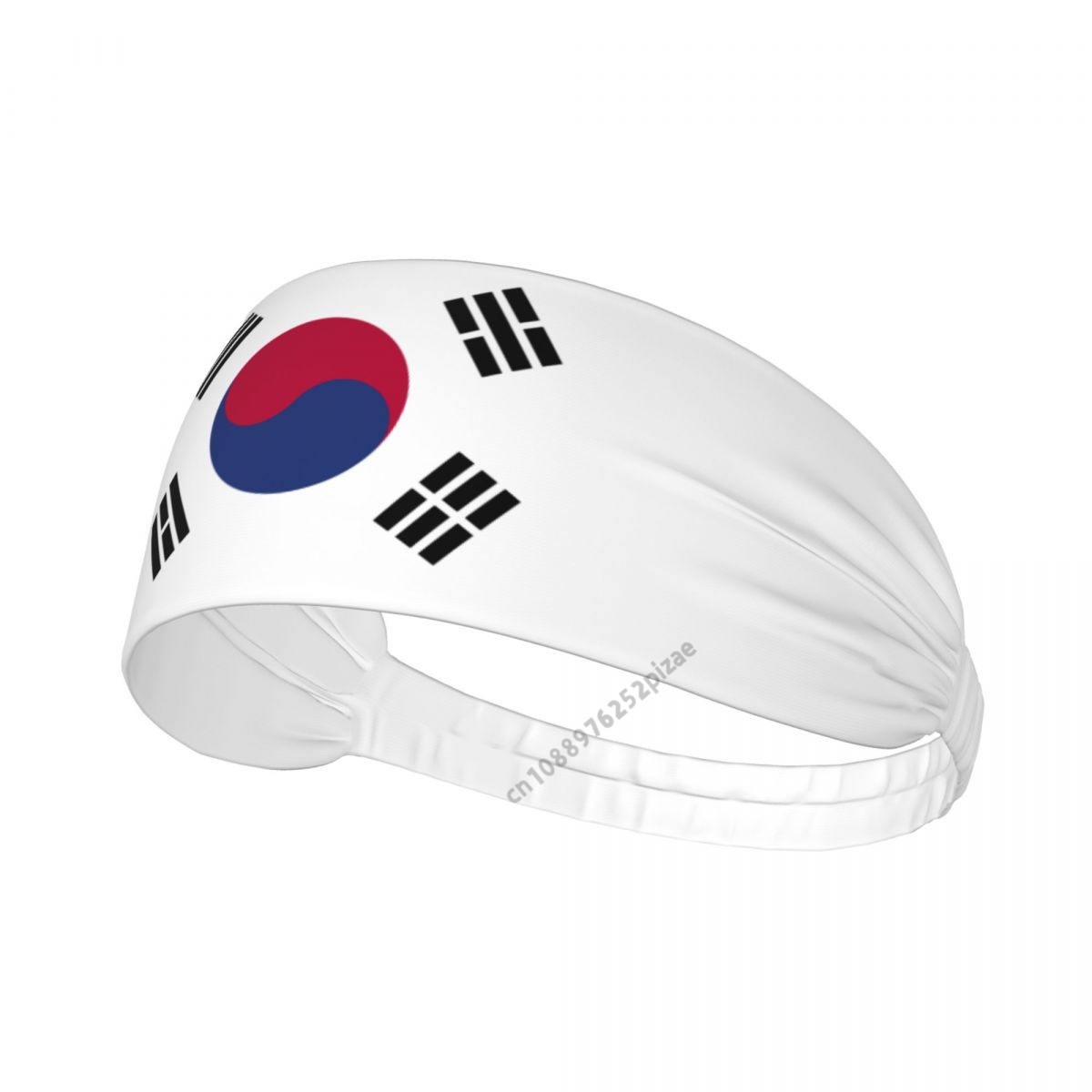 ที่คาดผมยางยืดแบบกว้างลายธงชาต - Home Gym Aesthetic บทวิจารณ์และราคา
