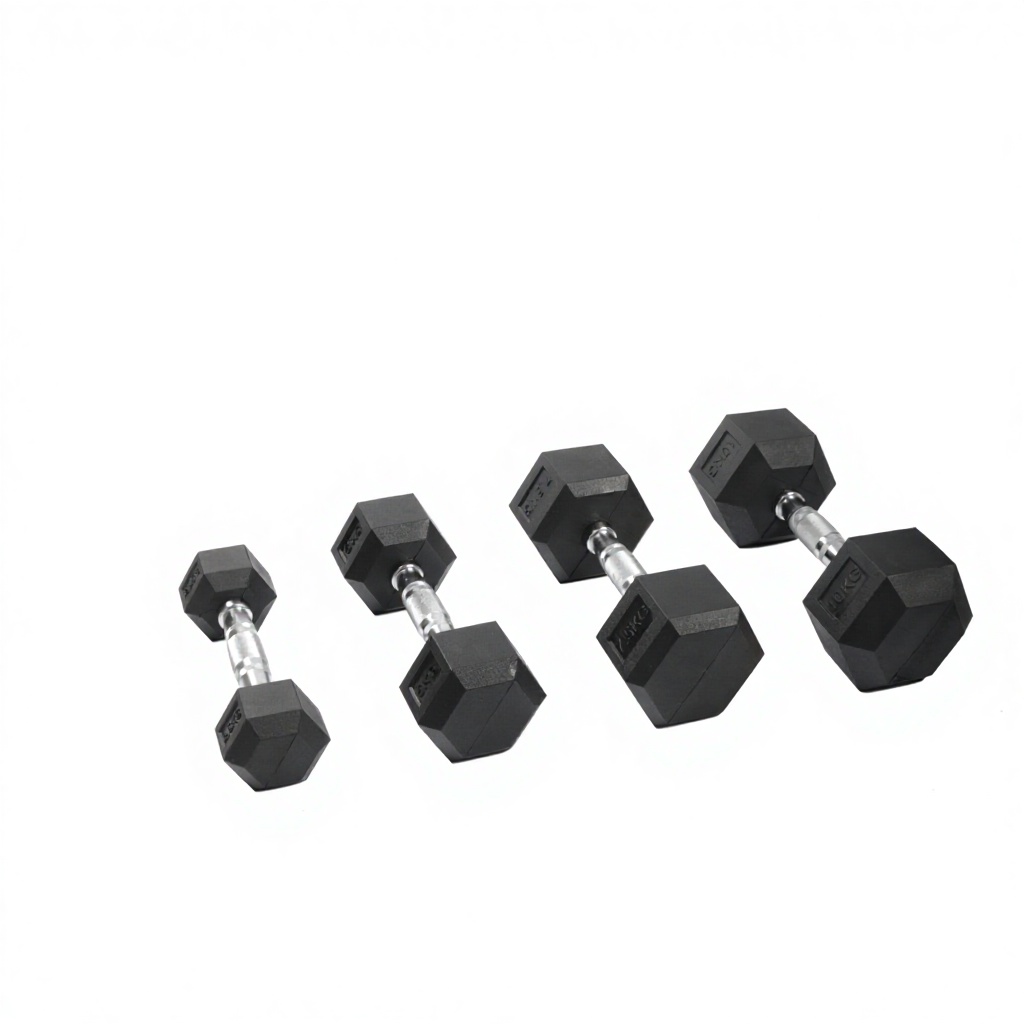 ดัมเบลหุ้มยางรูปหกเหลี่ยมแบบกำ - Home Gym No Equipment บทวิจารณ์และราคา