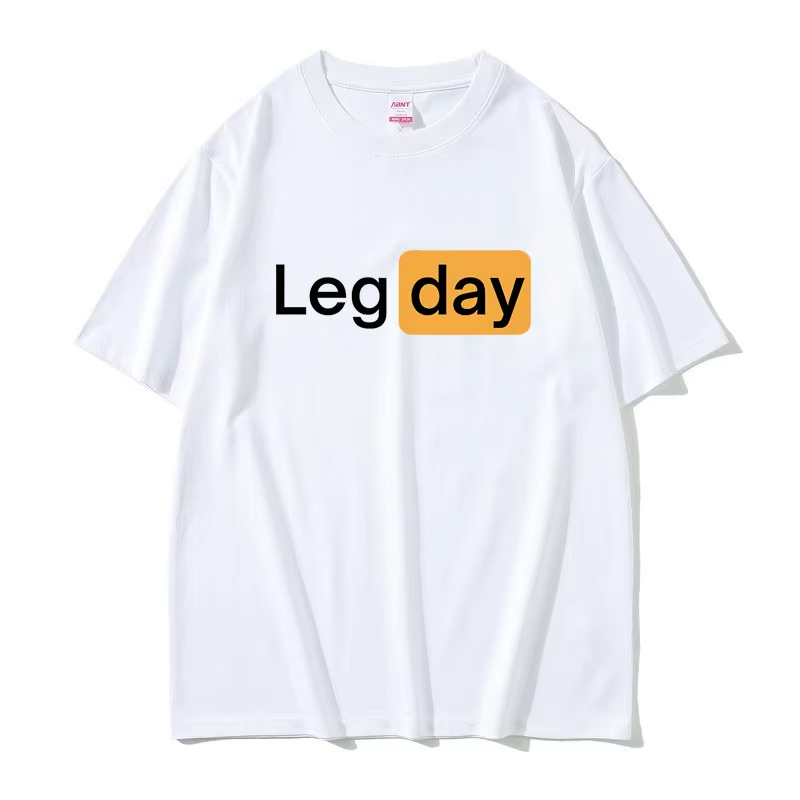 เสื้อยืดพิมพ์ลายกราฟิกออกกำลัง - Home Gym Leg Day บทวิจารณ์และราคา